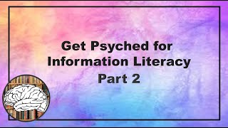 Get Psyched for Information Literacy- Part 2: Peer Review Basics