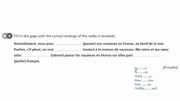 Grammar 1 Present Tense - AQA GCSE French