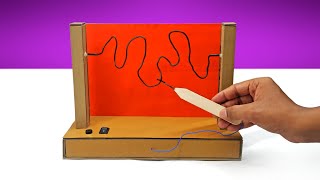 How To Make Buzz Wire Game || Cardboard Diy At Home
