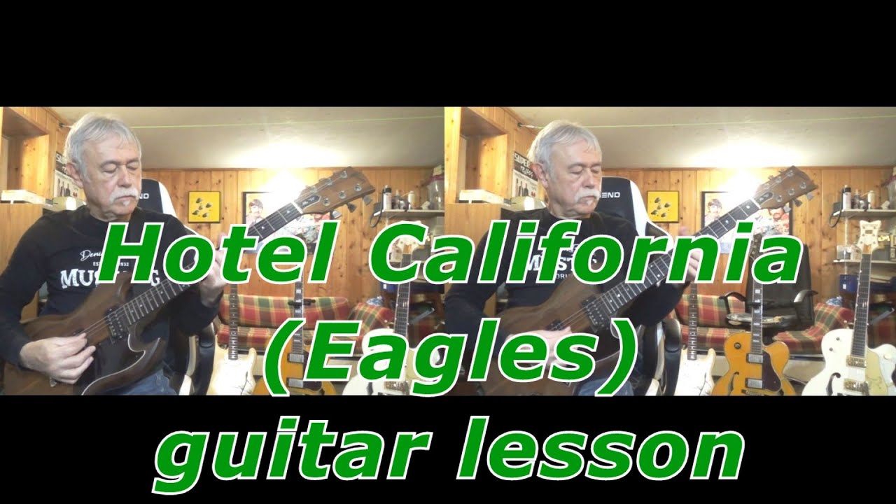 Hotel California (Eagles)  -  guitar lesson  (by Pulius Tibor)