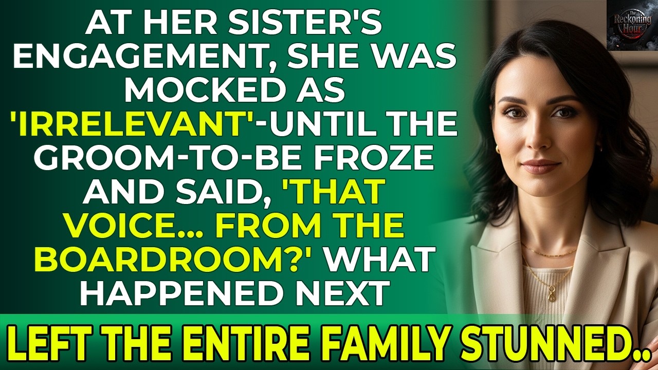 My Sister Called Me Irrelevant — Until Her Fiancé Recognized My Voice From The Boardroom