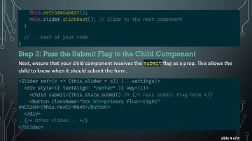 How to Trigger Form Submission in a Child Component from a Parent Button in React