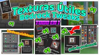 Descubre las Mejores Texturas Útiles para Minecraft | Bedrock Tweaks