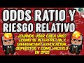 ODDS RATIO (RAZÓN DE MOMIOS) Y RIESGO RELATIVO EN SPSS. PASO A PASO. EXPLICACIÓN E INTERPRETACIÓN