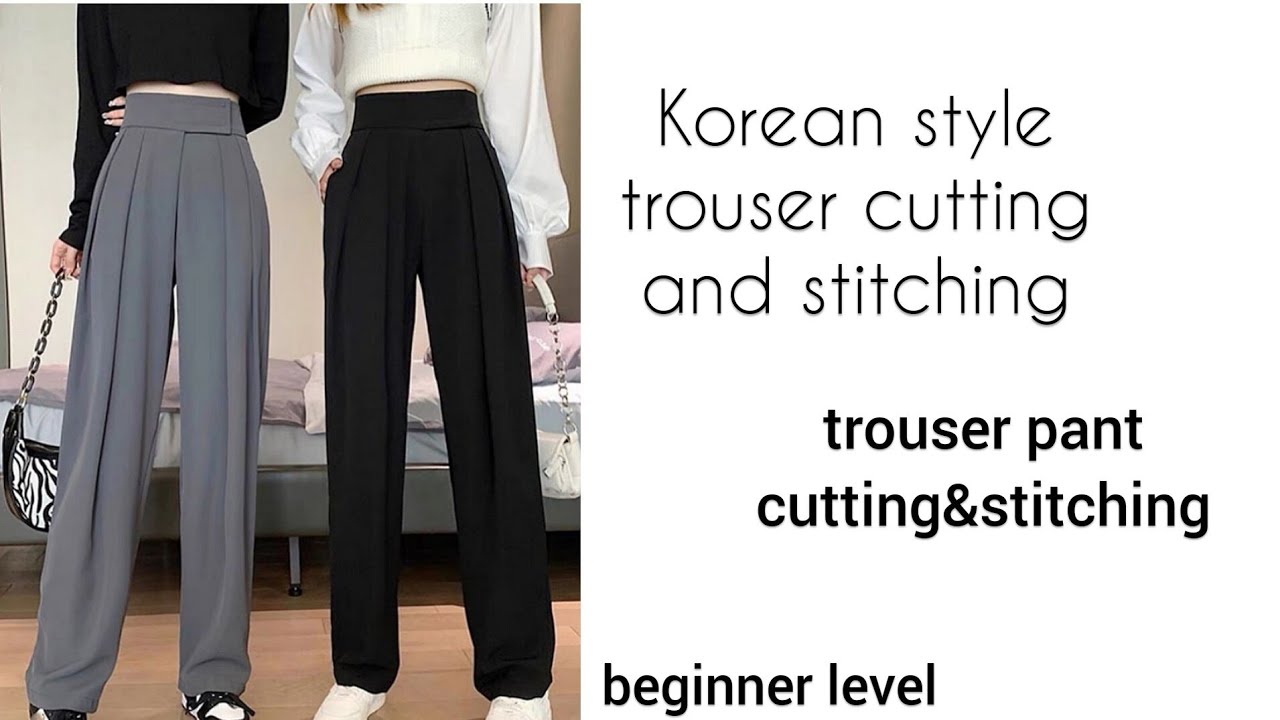 Spring Summer Men Pants Elastic Waist Trendy Korean Style Casual Drawstring  Pants Men Straight-leg Trouser for Street Wear