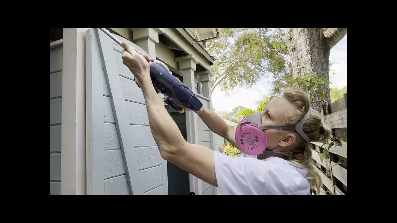 GARAGE/LOFT REPAINT Spraying Sealer, Caulking And Spraying Soffit