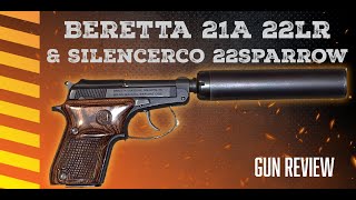 Beretta 21A Covert Review - 22 lr - SilencerCo 22Sparrow Suppessor
