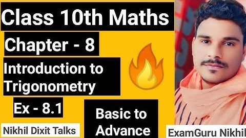 Introduction to Trigonometry Ex 8.1 | Class 10 Maths Chapter 8 | Basic to Advance Full Explanation