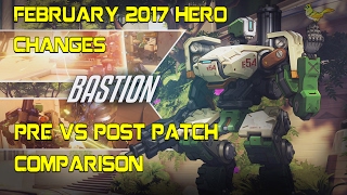 Overwatch February 2017 Changes : Post vs Pre Patch