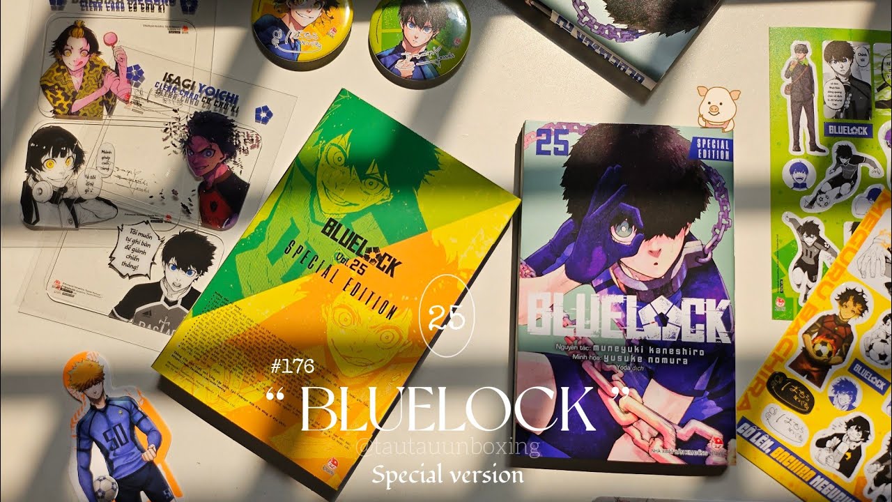 🐽UNBOXING & REVIEW || DAILY VLOG & MANGA HAUL || ブルーロック || BLUE LOCK 25 SPECIAL EDITION VER✨Tầu Tẩu🐽