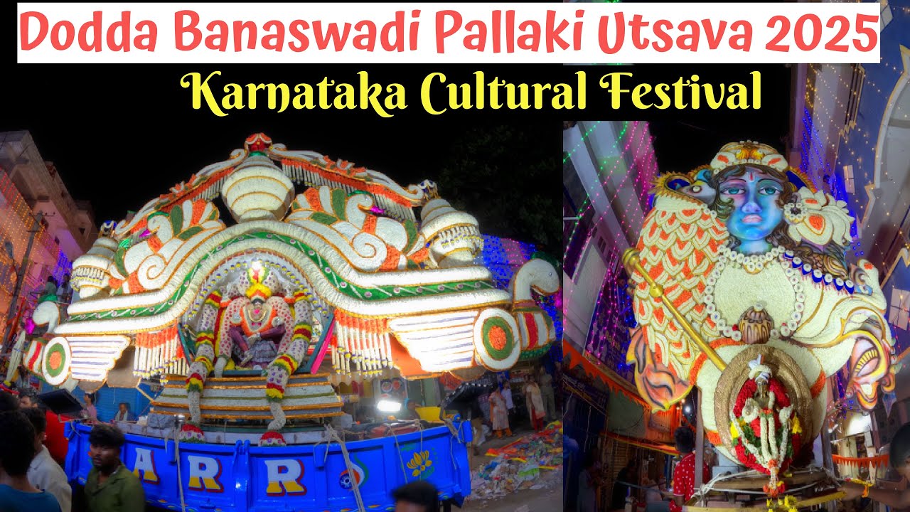 Banaswadi Traditional Pallaki Utsava 2025 🌟 | Full Highlights of Divine Rituals | Traditional Vibes🚩