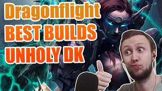 BEST UNHOLY Death Knight Talent BUILDS WoW Dragonflight Pre Patch