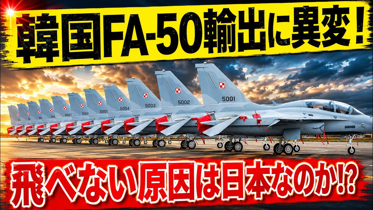 韓国製FA-50に異変…三千億円超の戦闘機がミサイルを撃てない衝撃
