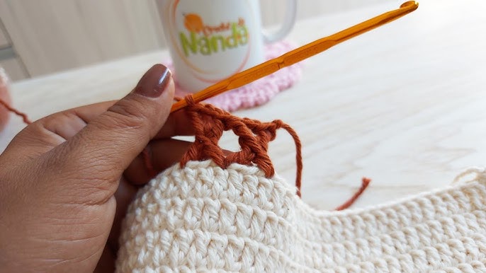 APRENDA AGORA PONTO X #janinefreitas #crochet 