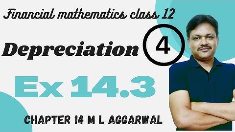 Linear or Straight line method Ex 14.3 Chapter 14 | Financial mathematics lecture 4 Applied Maths cl