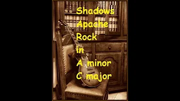 Backing Track Shadows Apache Rock in A minor C major Am C
