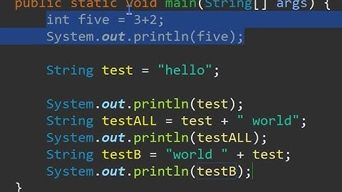 JAVA || How to append to a string