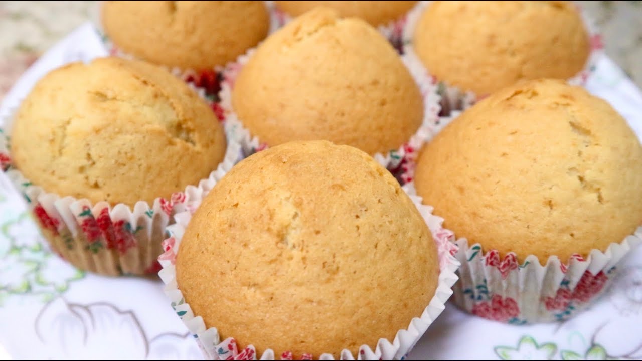 EASY AND BASIC MUFFIN VANILLA MUFFIN YouTube
