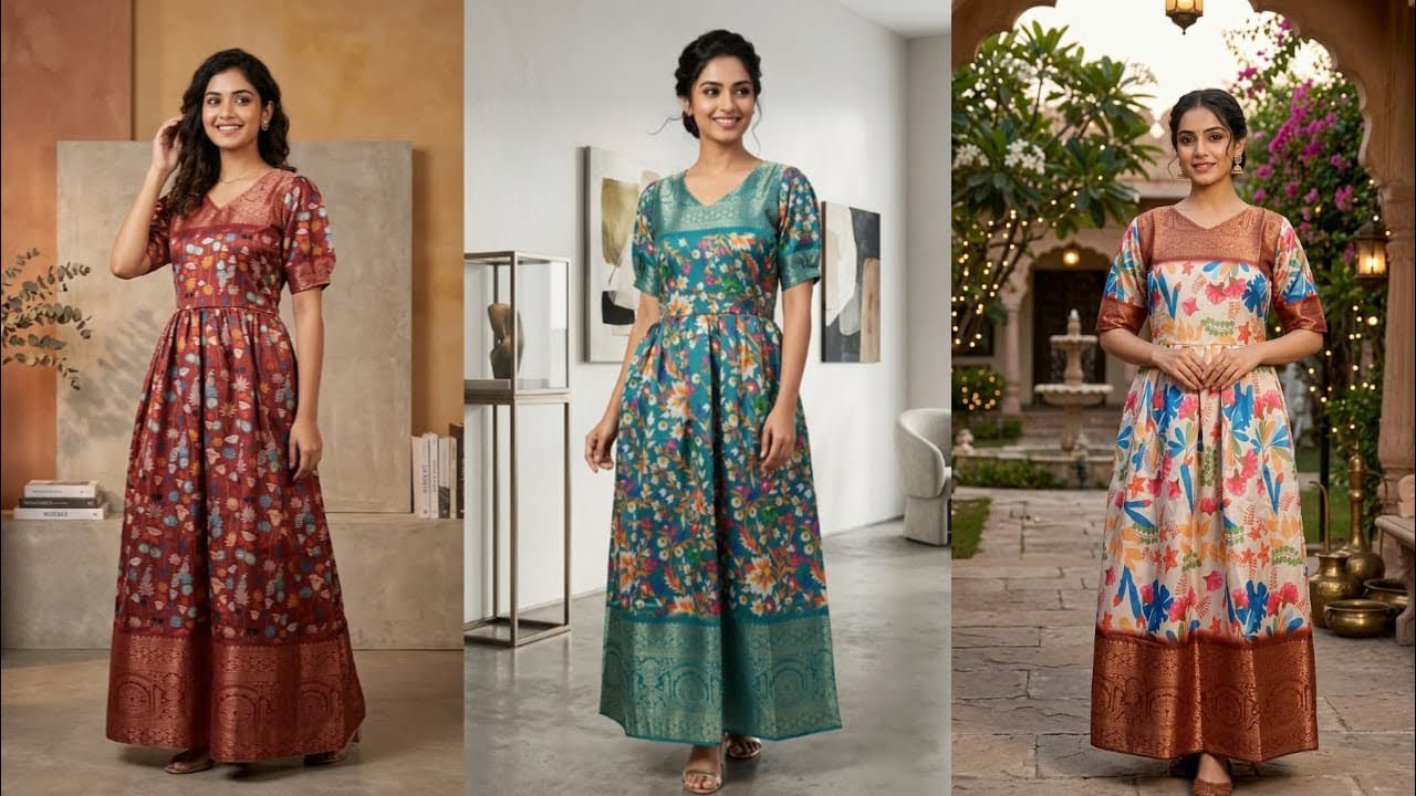 💃😱Festival Wear Traditional Anarkali Gown🔥💕 ￼S M L XL XXL 😎 Oodi vanga Allikonga🥳🥳 #gown