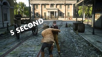 RDR2 - The fastest catch of a street kid thief in HISTORY