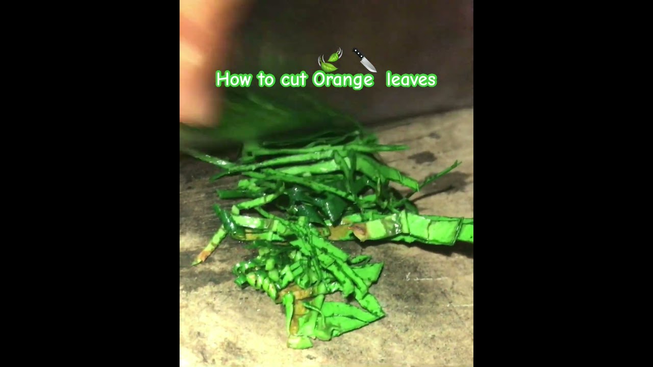 How to cut orange leaves 🍃🔪 