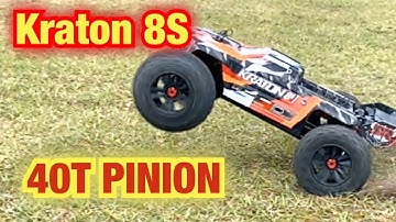 Kraton 8s gets a 40t pinion!!
