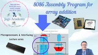 8086 Microprocessor Assembly Programming Array Addition