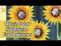 How to paint sunflowers for beginners