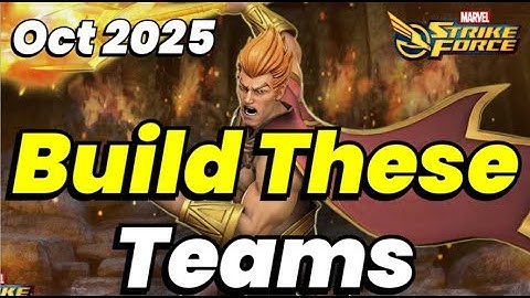THE ONLY 10 TEAMS YOU NEED! REACH END GAME ASAP! ULTIMATE VALUE | OCT 2025 | MARVEL Strike Force