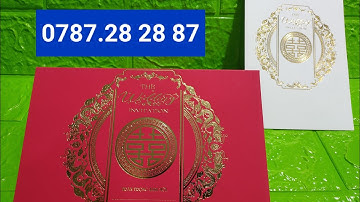 #1001 Mẫu thiệp cưới giá rẻ -Thiệp cưới mẫu mới / Thiệp cưới hiện đại - Phôi thiệp giá rẻ - Mẫu 1