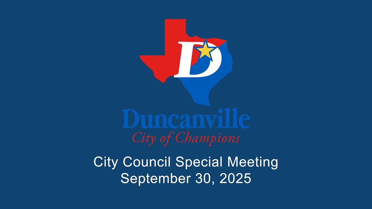 Duncanville, Texas City Council Meeting for September 30, 2025