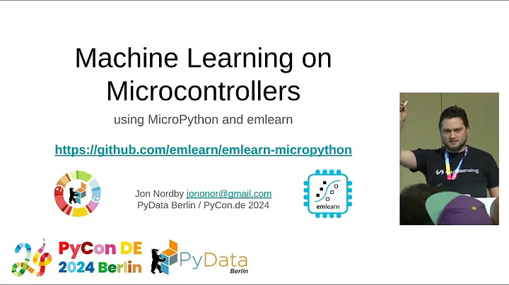 Machine Learning on microcontrollers using MicroPython and emlearn (PyCon DE & PyData Berlin 2024)