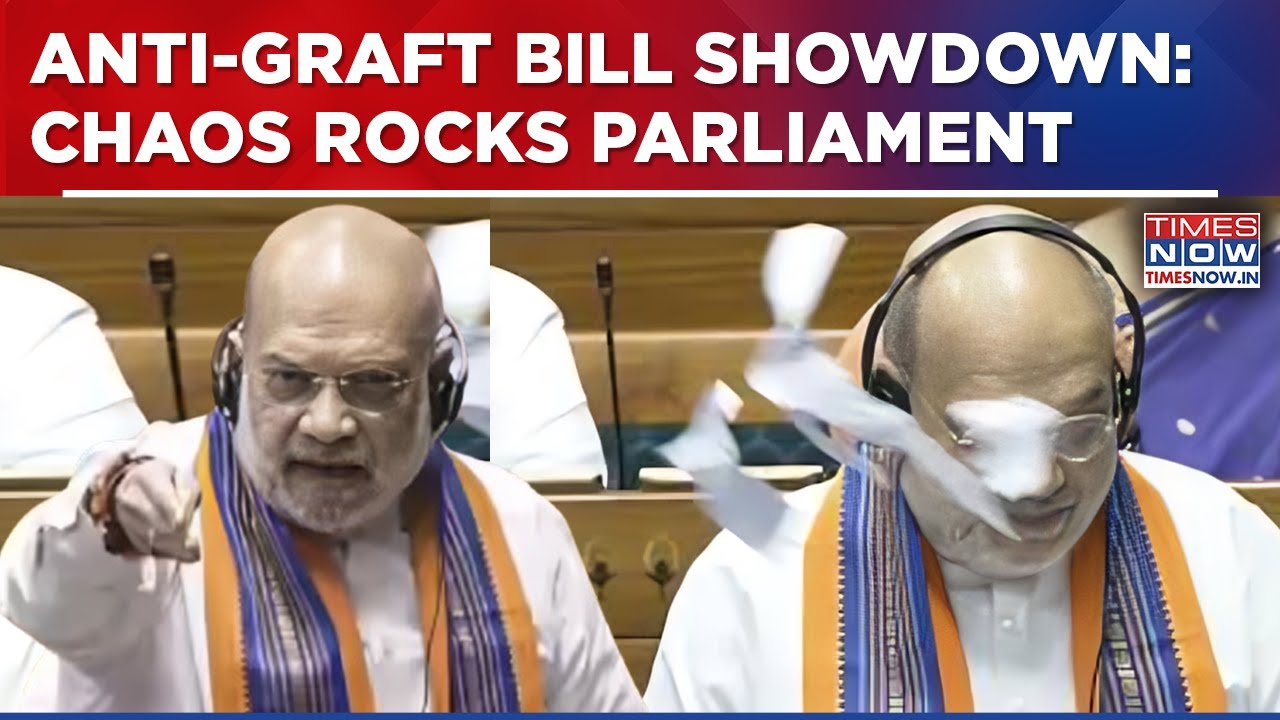 Home Minister Amit Shah Tables Anti-Graft Bill, KC Venugopal Tears Bill, Throws At HM In Parliament