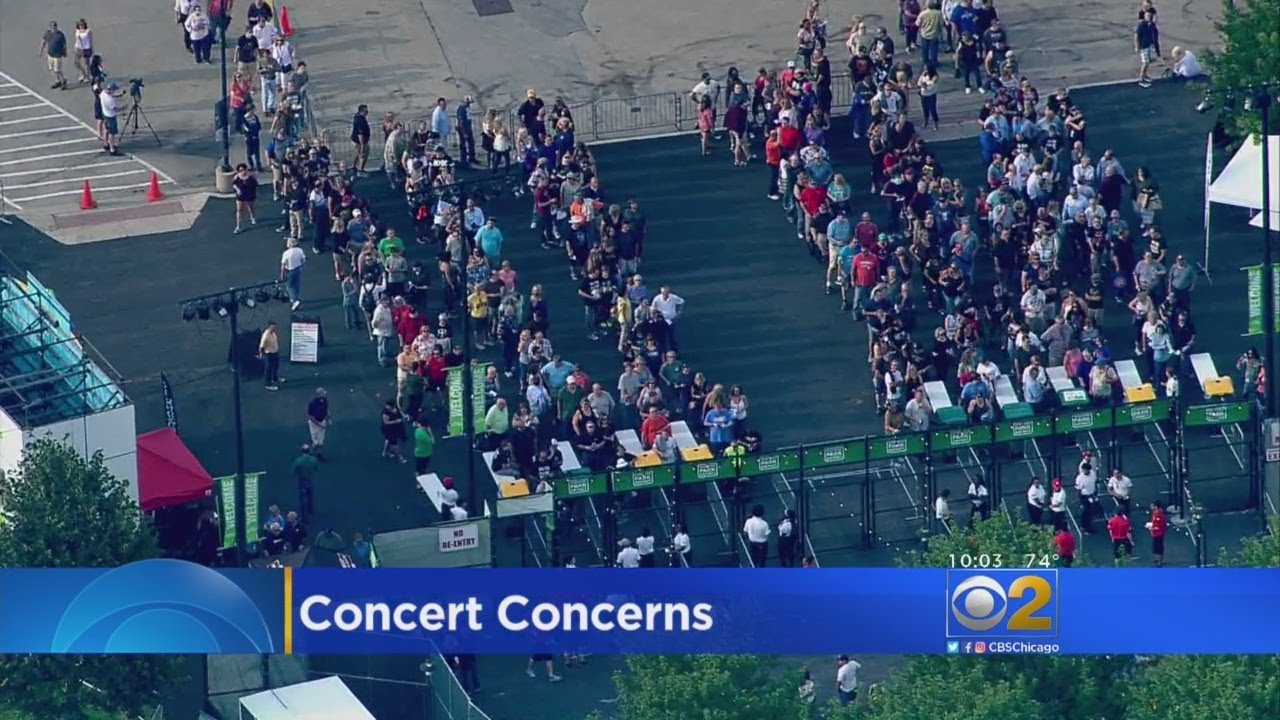 Security Evident At Northerly Island Concert - YouTube