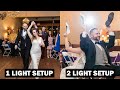 Photographie au flash pour les rceptions de mariage configuration  1 lumire vs configuration  2 lumires
