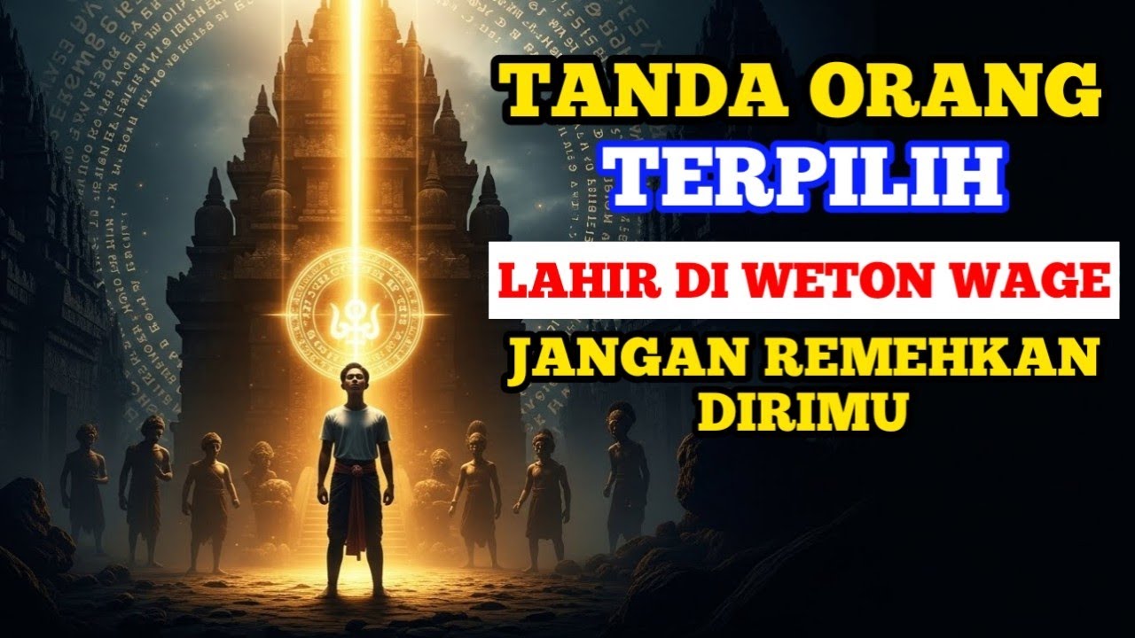 TANDA ORANG TERPILIH! Jika Kamu Lahir di Weton Wage, Jangan Remehkan Dirimu!