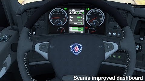 ETS2 V1.44 SCANIA R & STREAMLINE IMPROVED DASHBOARD