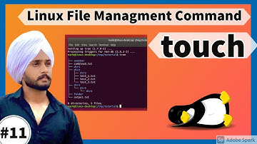 touch Command in Linux With Examples In  Hindi | #touch  | Linux File Management  Commands Class #11