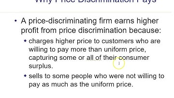 Price Discrimination overview