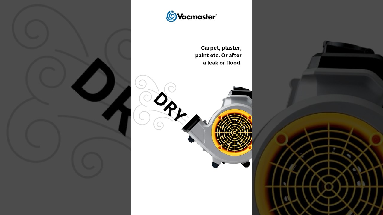 Vacmaster Air Mover Fans - Dry, Cool, Ventilate Promo - Portrait