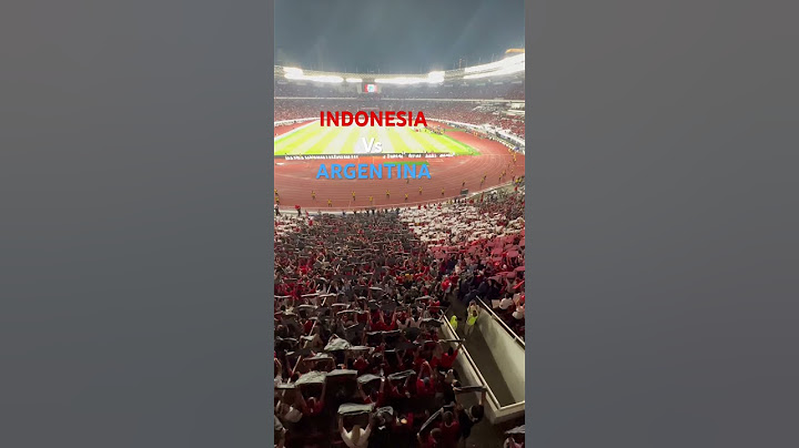 Lagu Indonesia Raya Berkumandang ketika lawan Argentina