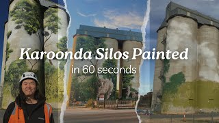 Karoonda Silo Art: 60-Second Time-Lapse of Heesco’s Stunning Mural