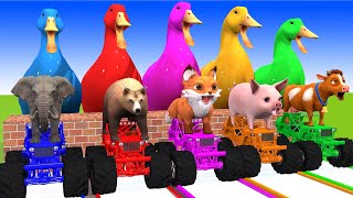 5 Giant Duck, Monkey, Piglet, chicken, lion, tiger, dog, Sheep, Transfiguration funny animal 2023