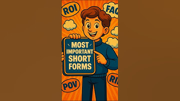 Most Important Short Forms You Should Know | English Acronyms