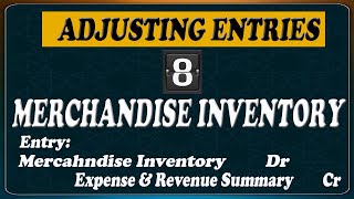 ADJUSTING ENTRIES MERCHANDISE INVENTORY