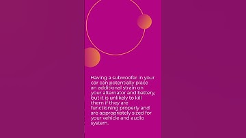 #shorts   Everything Automotive Will having a subwoofer in my car kill my alternator or battery?