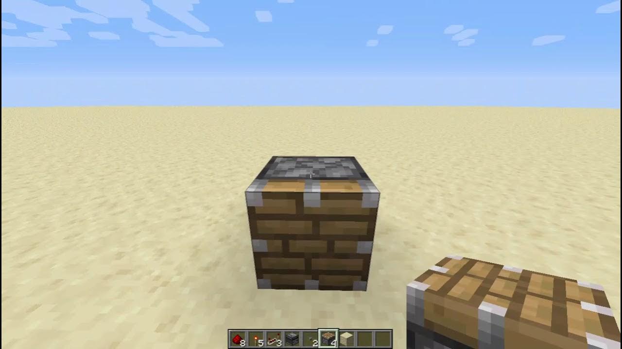 Minecraft Simple Piston Door without Sticky Pistons V1 YouTube