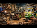 Pakistani Rickshaw Making Process || Amazing Skilled Workers in Pakistan