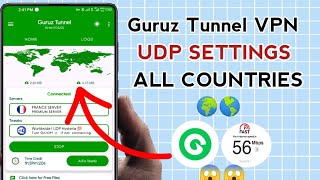 How To Setup Guruz Tunnel VPN with all Country UDP Settings For Secure Browsing screenshot 2