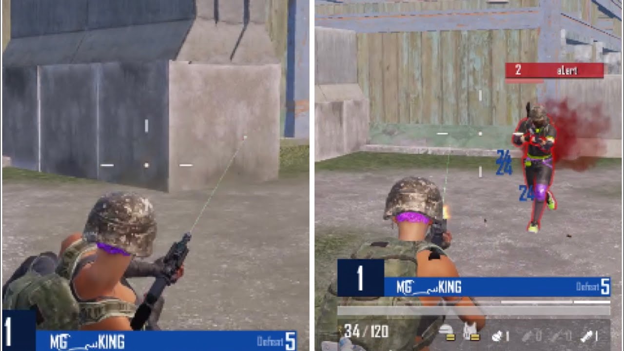 Pubg room match game play video MGKING VS alart  1 v 1 pubg game video 